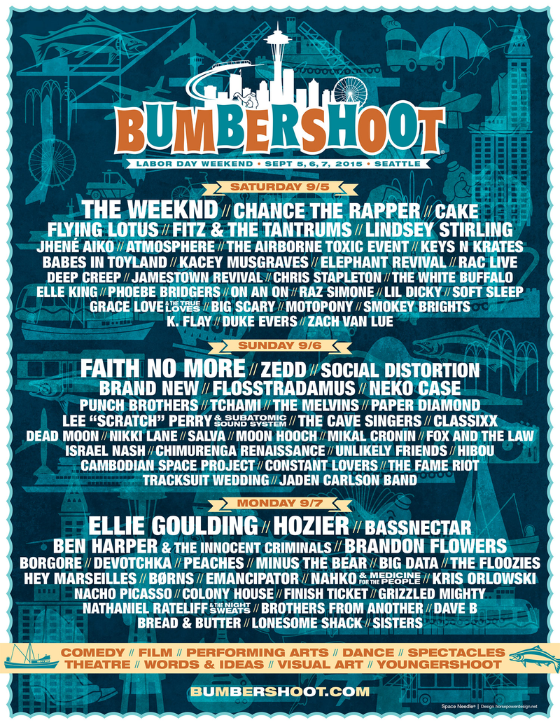 Illustration for article titled Ellie Goulding, The Weeknd, Faith No More to headline this year’s Bumbershoot Festival